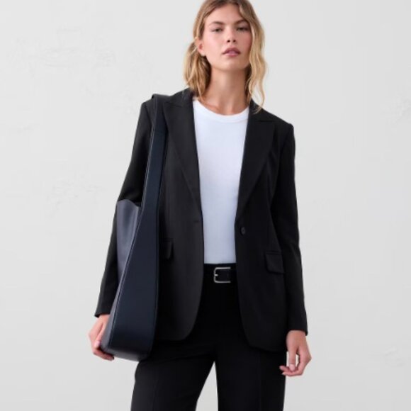 Banana Republic Sculpted Suit Blazer, Size 12 - Picture 8 of 9